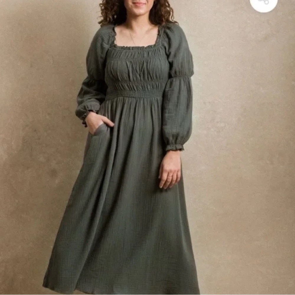 Neuflora Memphis Dress in Dusty Teal